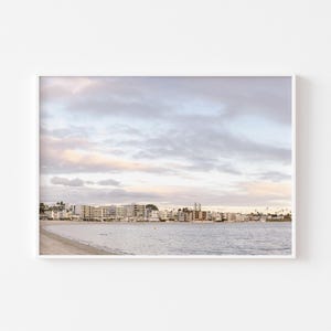 Mission Bay Sunset Photo, San Diego Print, Mission Beach, Pacific Beach Crystal Pier, Pastel Photography, Beach House, Coastal Decor