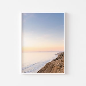 Torrey Pines Gliderport Photo Print, La Jolla Photo, Coastal Boho Decor, San Diego Wall Art, Ocean Sunset, Beach House Interior