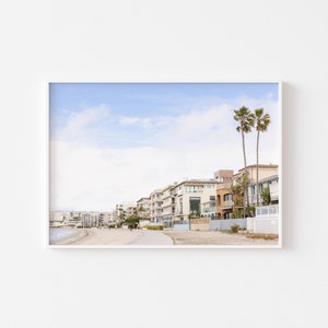San Diego Mission Bay Trail Print, Mission Beach, Pacific Beach Crystal Pier, Beach Houses, Pastel Photography, Beach House, Coastal Decor