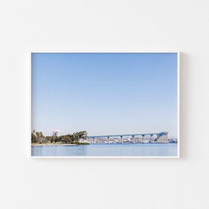 Coronado Bridge Wall Art, San Diego Photo, Pastel Photography, Beach House, Coastal Decor, Coronado Island, Del Coronado Hotel