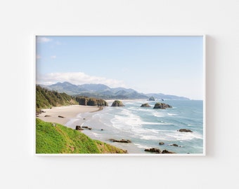 Haystack Rock Photo, Cannon Beach Wall Art, Oregon Coast, Pacific Northwest, Coastal Art Beach Wall Decor