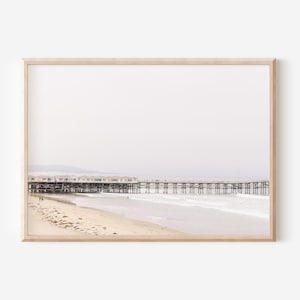 Pacific Beach Pier Photography, San Diego Wall Art, Beach House Coastal Decor, California Surf Ocean View, Coastal Grandma