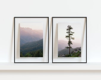 Sequoia National Park Prints, Eastern Sierra Mountains, Mountain Sunset Wall Art, Modern Cabin Decor, National Park Nursery