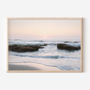 Windansea Digital Print, La Jolla Photography, San Diego Art, Pastel Wall Art, Coastal Beach House Decor, Boho Interior, Waves, Sunset image 2