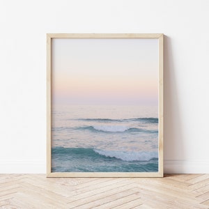 La Jolla Sunset Waves Print, La Jolla Wall Art, Coastal Decor, San Diego Photography, Ocean Sunset Print, Boho Deco, San Diego Sunset Print