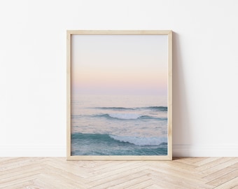 La Jolla Sunset Waves Print, La Jolla Wall Art, Coastal Decor, San Diego Photography, Ocean Sunset Print, Boho Deco, San Diego Sunset Print