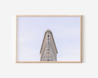 New York City Flatiron Building Print, Midtown Wall Art, Manhattan Photo, Cityscape Buildings