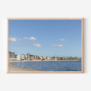 San Diego Mission Bay Photo, Mission Beach, Pacific Beach, Crystal Pier, Nautical, Beach House, Coastal Decor