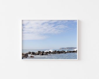 Coronado Beach Seascape Print, Point Loma View, Coastal Wall Art