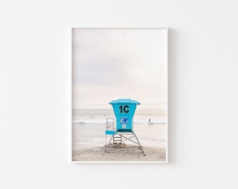 Coronado Beach Surfer Print, La Jolla Wall Art, San Diego Photography, Beach House Interior, Coastal Boho Decor