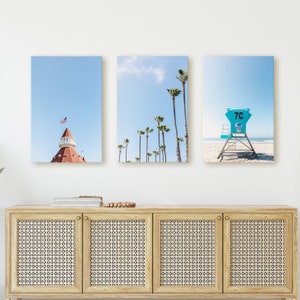 Coronado Island Print Set, San Diego Wall Art, La Jolla Photography, Beach House Interior, Coastal Boho Decor, Mothers Day Gift