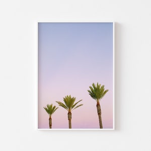 Cotton Candy Palms Print, San Diego Wall Art, La Jolla Photography, Coronado Island, Coastal Boho Decor, Beach House Interior