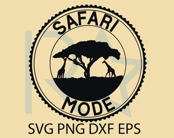 Safari Mode svg, Animale, regno, download digitale, Avventura
