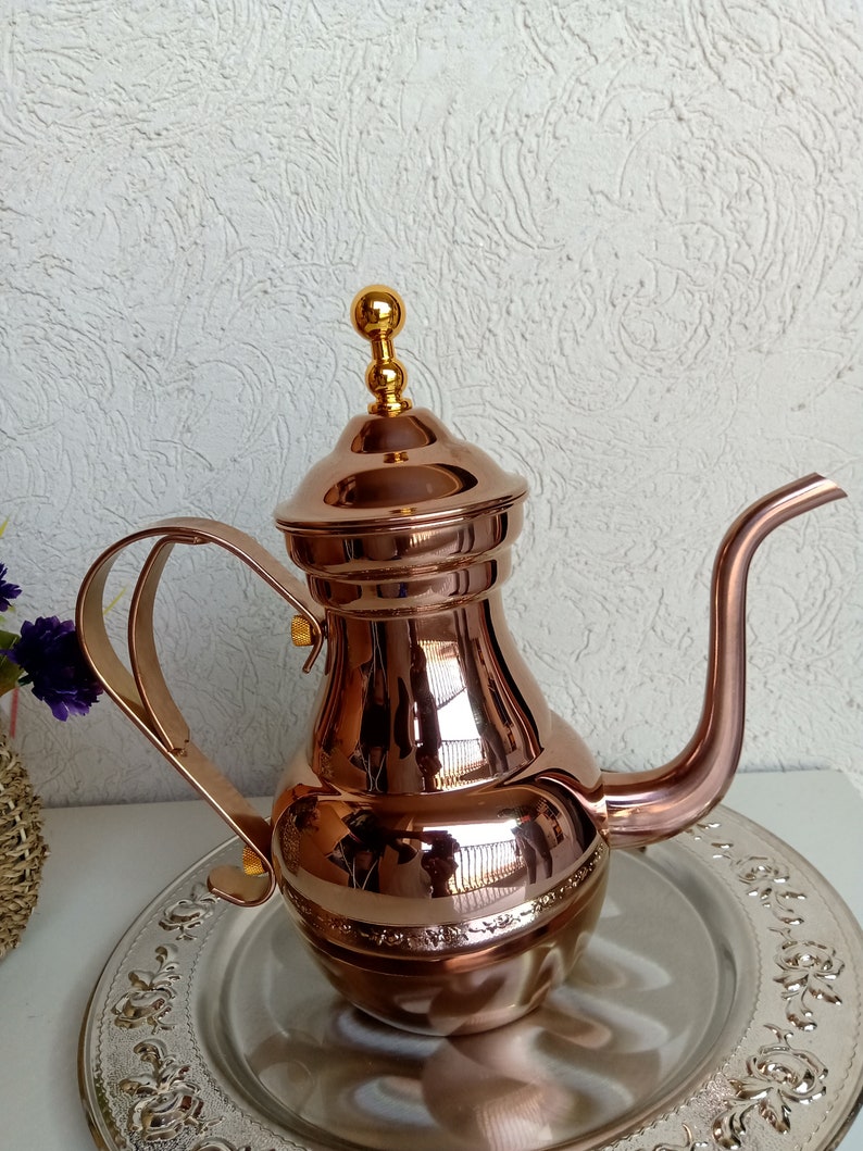 Arabian Dallah Coffee or Tea Pot / Kettle 1.5 L Rose Gold Etsy UK