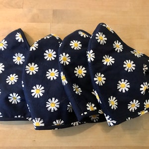 Lief Madeliefje, Herbruikbaar/handmade wasbaar,stoer mondmasker/mondkapje,3 laags