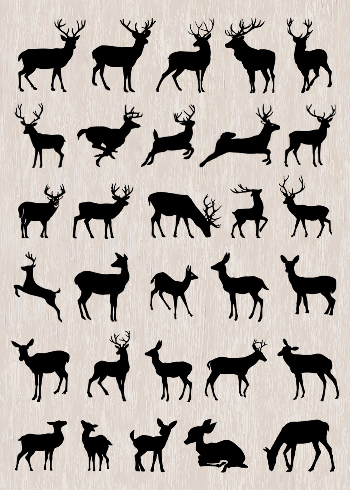 80 Deer SVG Bundle Deer Hunting SVG Deer Png Deer Vector - Etsy