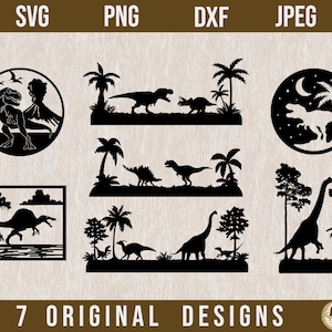 Dinosaur SVG, Dinosaur PNG, Lasercut files, T-Rex svg,Dinosaur Silhouette, Dinosaur cut file, Dino Svg,Cricut dinosaur svg,Dino dxf,Dino png