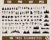 Tree SVG Bundle, Tree Silhouette svg, Tree SVG, Trees svg,Forest svg, Landscape svg,palm tree svg,Lasercut files,Tree Line svg,Pine Tree svg