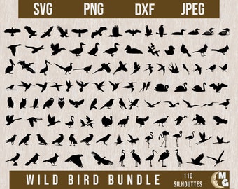 Wild Bird SVG Bundle, North American Birds Svg,SVG bird,Bird Silhouette Svg,Humming Bird svg,Duck svg,Eagle svg,Goose SVG,Lasercut files