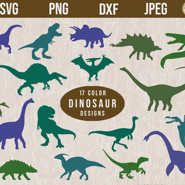 Dinosaur SVG Bundle, Dinosaur SVG, T-Rex svg, Dinosaur Cut Files, Dinosaurs Clipart, Dinosaurs svg, Dinosaur Birthday svg,Dinosaur png, DXF