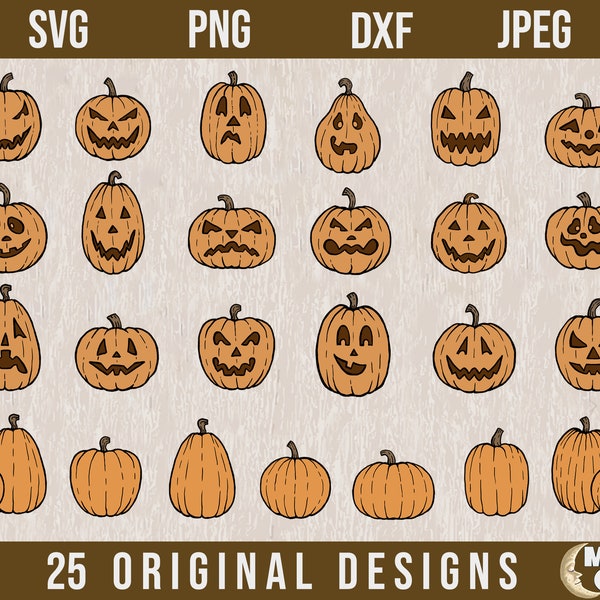 Jack O lantern SVG, Cute pumpkin svg, SVG, Pumpkin SVG, Halloween Cricut svg, Jack O Lantern Cricut Files, Halloween Pumpkin Bundle,