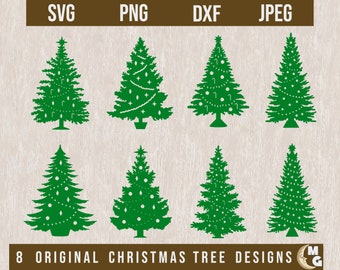 Christmas Tree Svg Bundle, Green Christmas Svg, Christmas Tree Svg, Christmas Clipart, Christmas Tree Png, Christmas Digital,Cricut,DXF