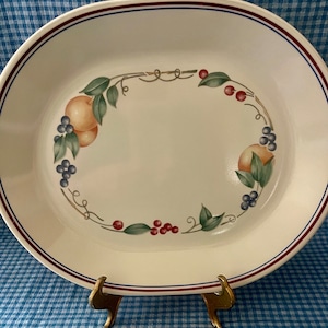Corelle serving platter, Abundance pattern by Corning