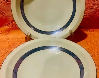 Set of 4 bowls by Meito, Sparta pattern