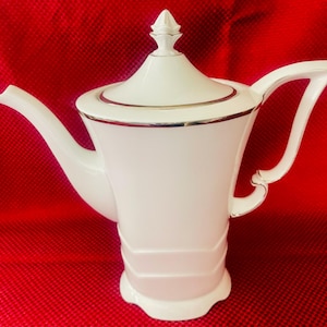 Vintage Epiag Czechoslovakia White teapot