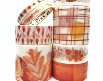8 Rollen Washi Tape Set, Washi Tape, Washi Tape, Skinny Washi Tape, Scrapbooking Tape, Tagebuch Aufkleber, Planerbedarf