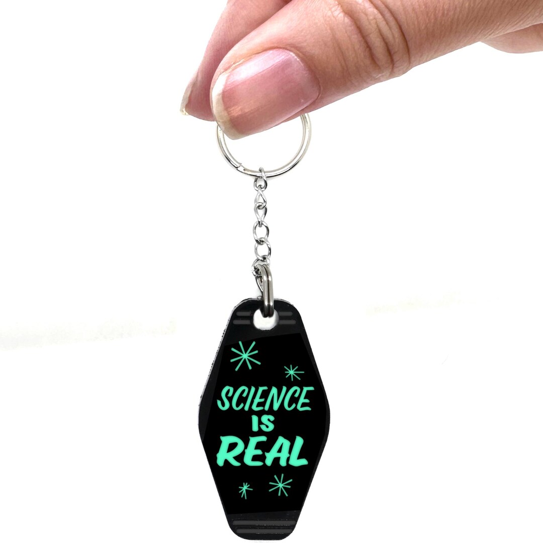 Science Lab Keychains Tiny Keychain: Science is Real - Etsy