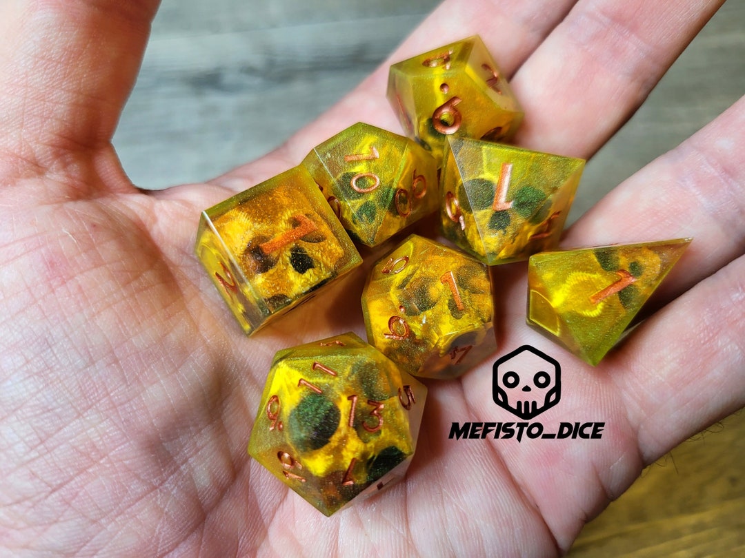Dd Set Skull Dead Dice Set Sharp Edge, D&D Dice Set for Dungeons and Dragons D ...