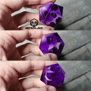 Dice Skull devil dead dice 33 mm dice Sharp Edge, D&D Dice Set for Dungeons and Dragons D20 and Polyhedral Dice Set