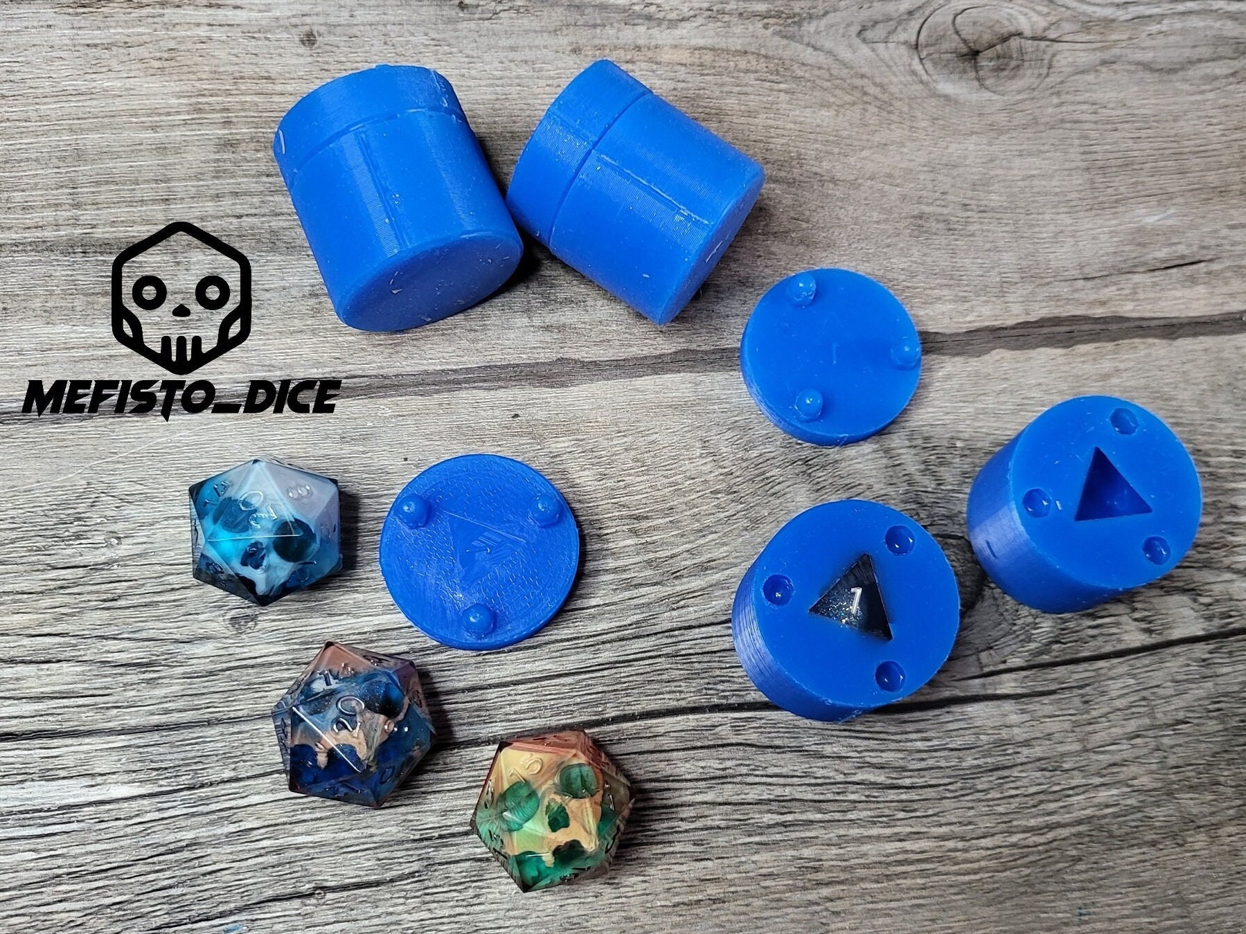 Dnd Dice Mold Set With Blanks/geode Mold Various D6 and D4 Shapes