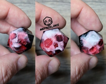 D20 Skull Dice Sharp Edge, jeu de dés D&D pour donjons et dragons D et jeu de dés polyédriques