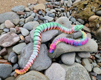 Python Snake Fidget Toy - Articulated Snake - 3D Printed