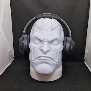 Support pour casque audio Apocalype | Support pour casque audio, jeux, décoration de chambre, bureau, ordinateur de bureau | Buste à peindre Xmen