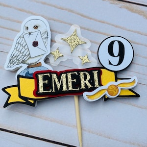 Wizard Birthday Cake Topper, Magical Theme Party Decorations