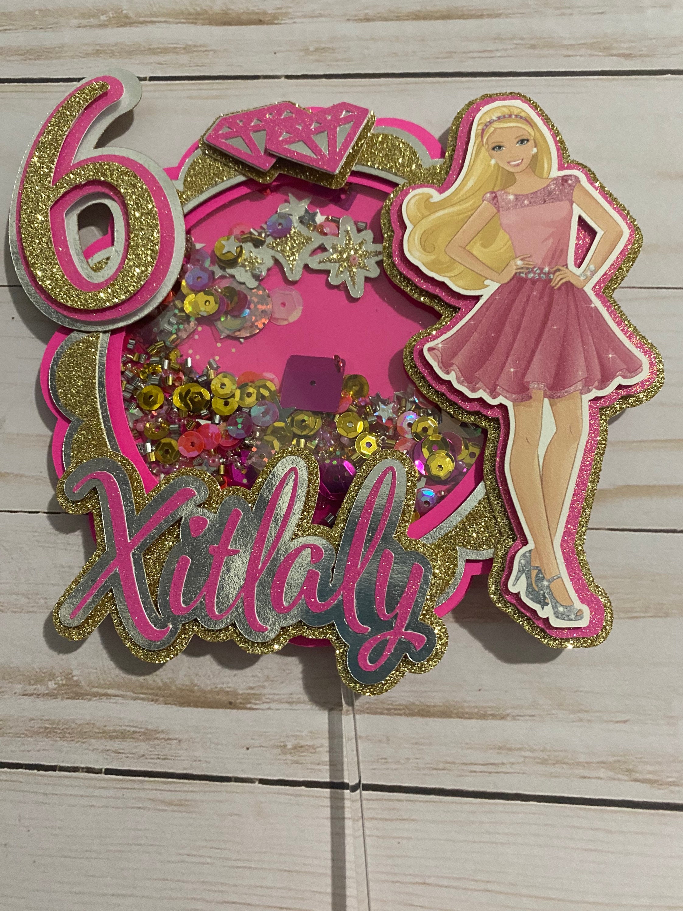 Barbie Cake Topper Doll Cake Topper Barbie Custom Barbie Etsy UK