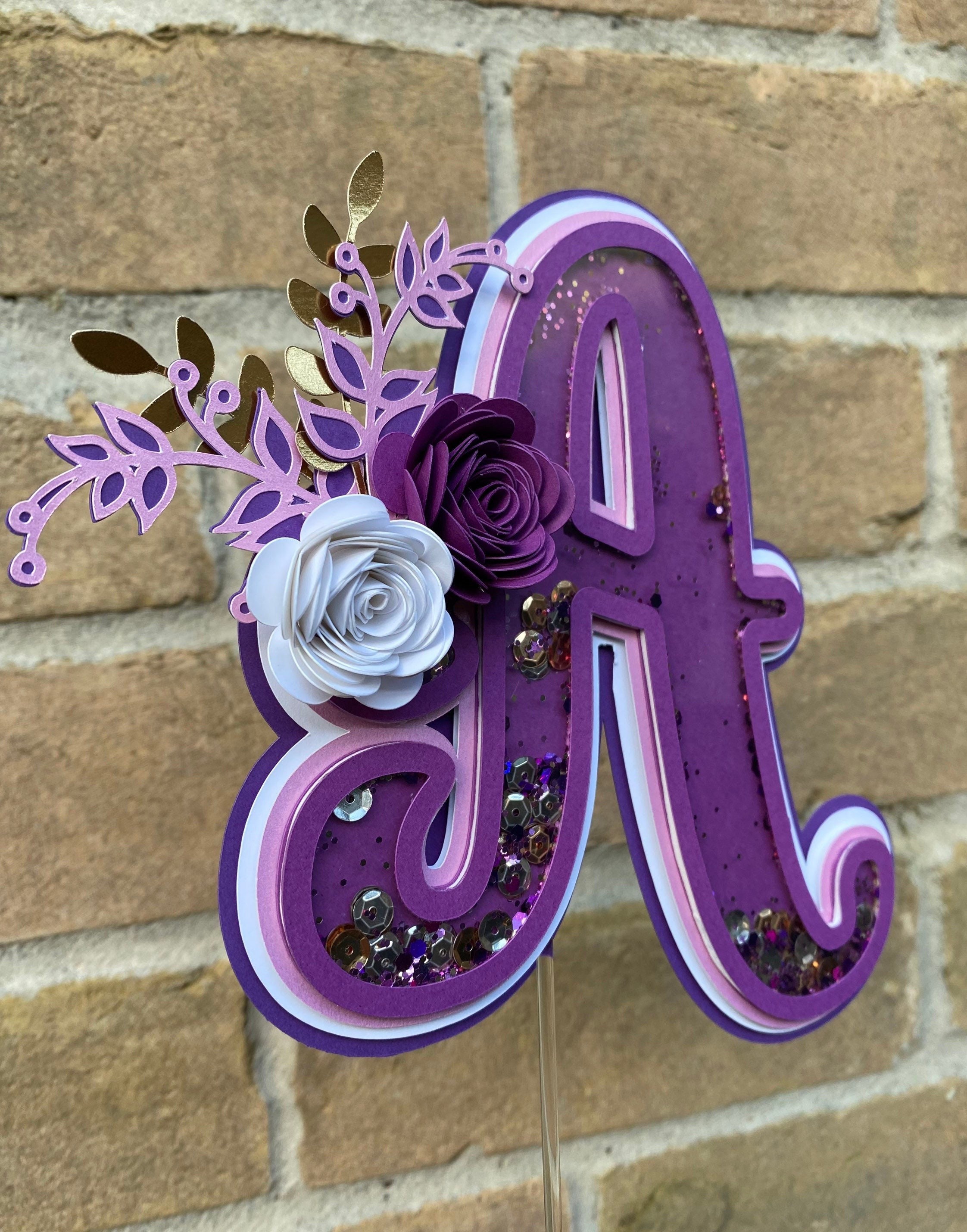 Name Cake Topper/ Custom/ Birthday/ Personalized Topper Etsy