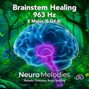 963 Hz de guérison du tronc cérébral | Mi majeur, forêt (permis commercial inclus)