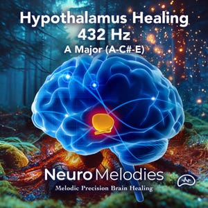 Hypothalamus Healing Soundscape | 432 Hz, A Major (Commercial License)