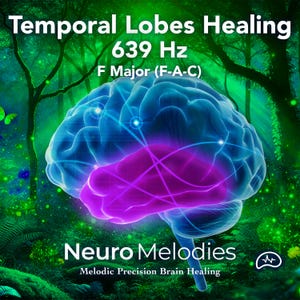 Thérapie du lobe temporel 639 Hz | Paysage sonore forestier (permis commercial)