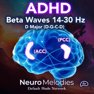 ADHD Focus Sound Therapy | Beta Waves 14-30 Hz, D Major (1 Hr Download)