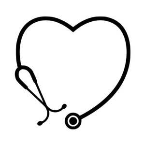 stethoscope heart, heart, stethoscope, healthcare, healtcare worker, nurse, emt, MD, DO, PA, Np, doctor, rn, occupational therapist, vet