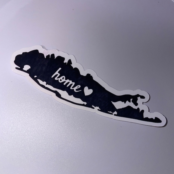 Long Island sticker, Long Island New York, New York, Long Island, sticker, LI, Long Island home, home sticker, heart is Long Island