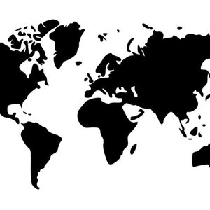 Wereldkaart, kaart, wereld, reizen, Verenigde Staten, Amerika, Europa, Afrika, Italië, reizen, kaarten, digitaal bestand, svg, jpeg