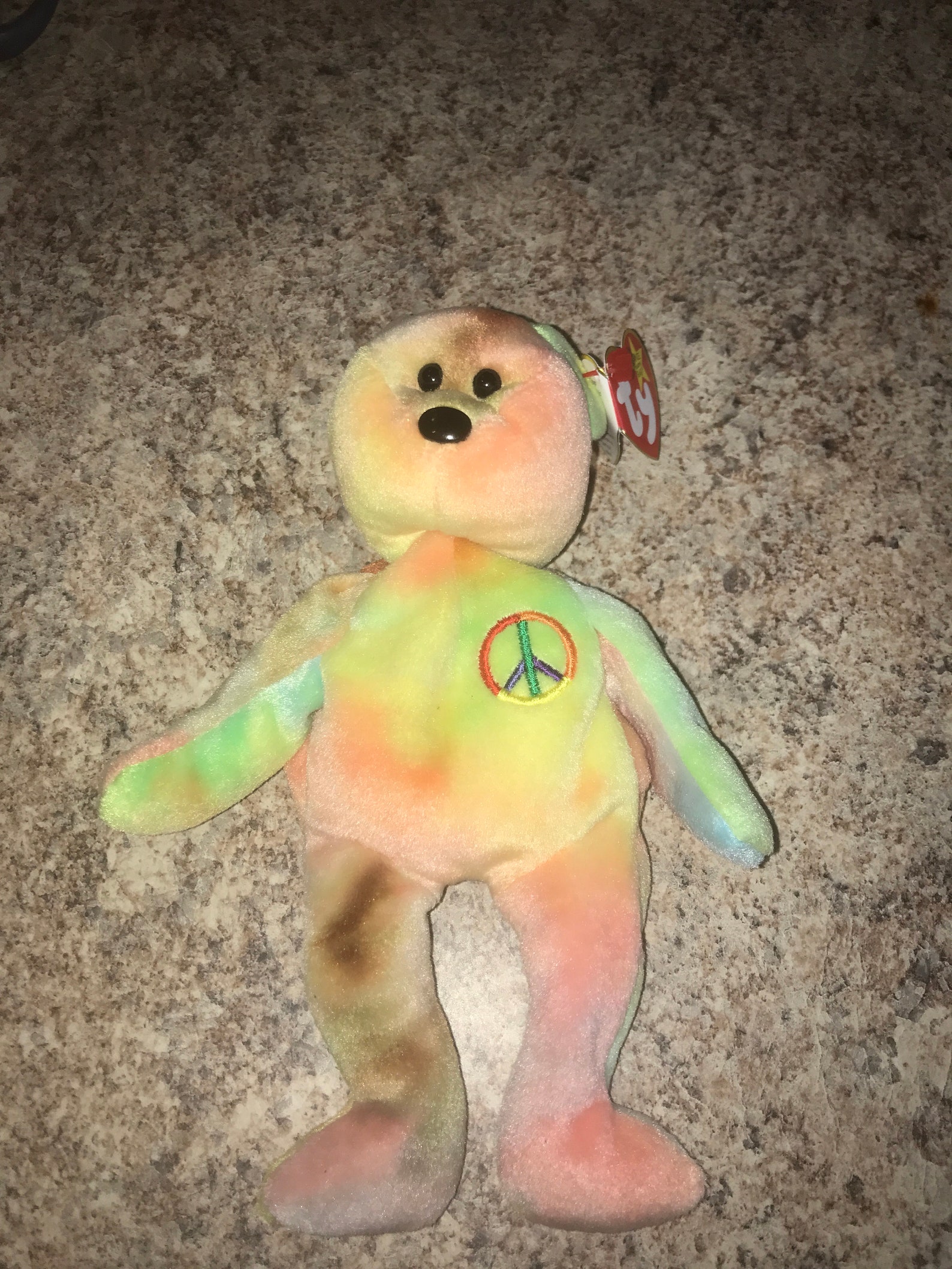 Rare Ty peace beanie baby. Etsy