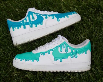 rainbow drip custom nike air force 1