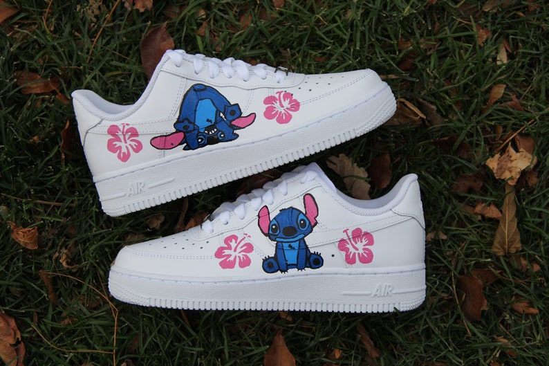 Custom Air Force 1 stitch // Leo & Stitch Custom - Etsy